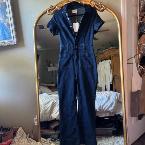 Show me your MuMu one piece denim jumpsuit size medium - Picture 2 of 12